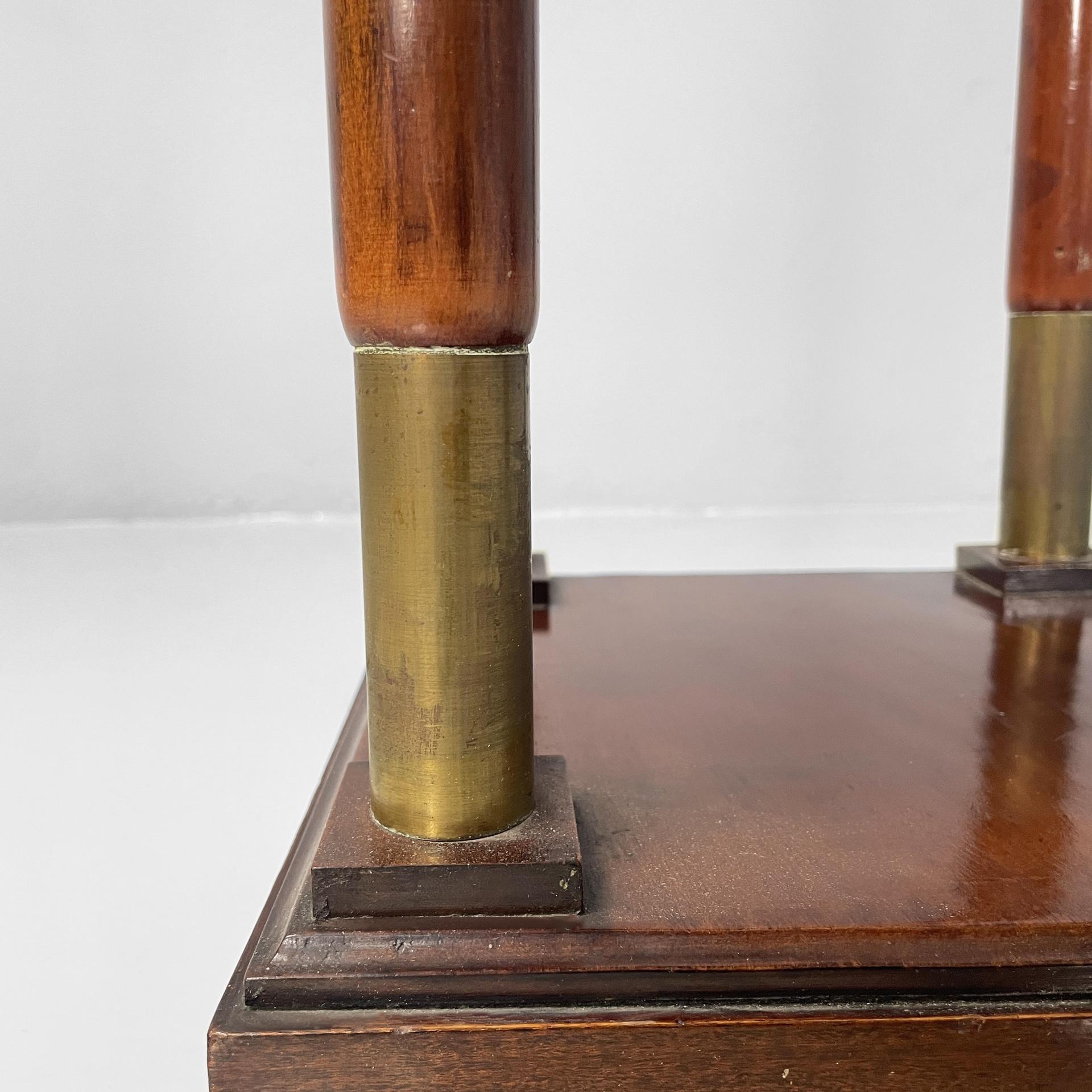 Italian Empire style pedestal in wood and brass, mid 1800s in vendita 12