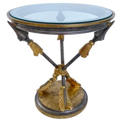 Italian Empire Style Side Table with Carved Arrow Legs