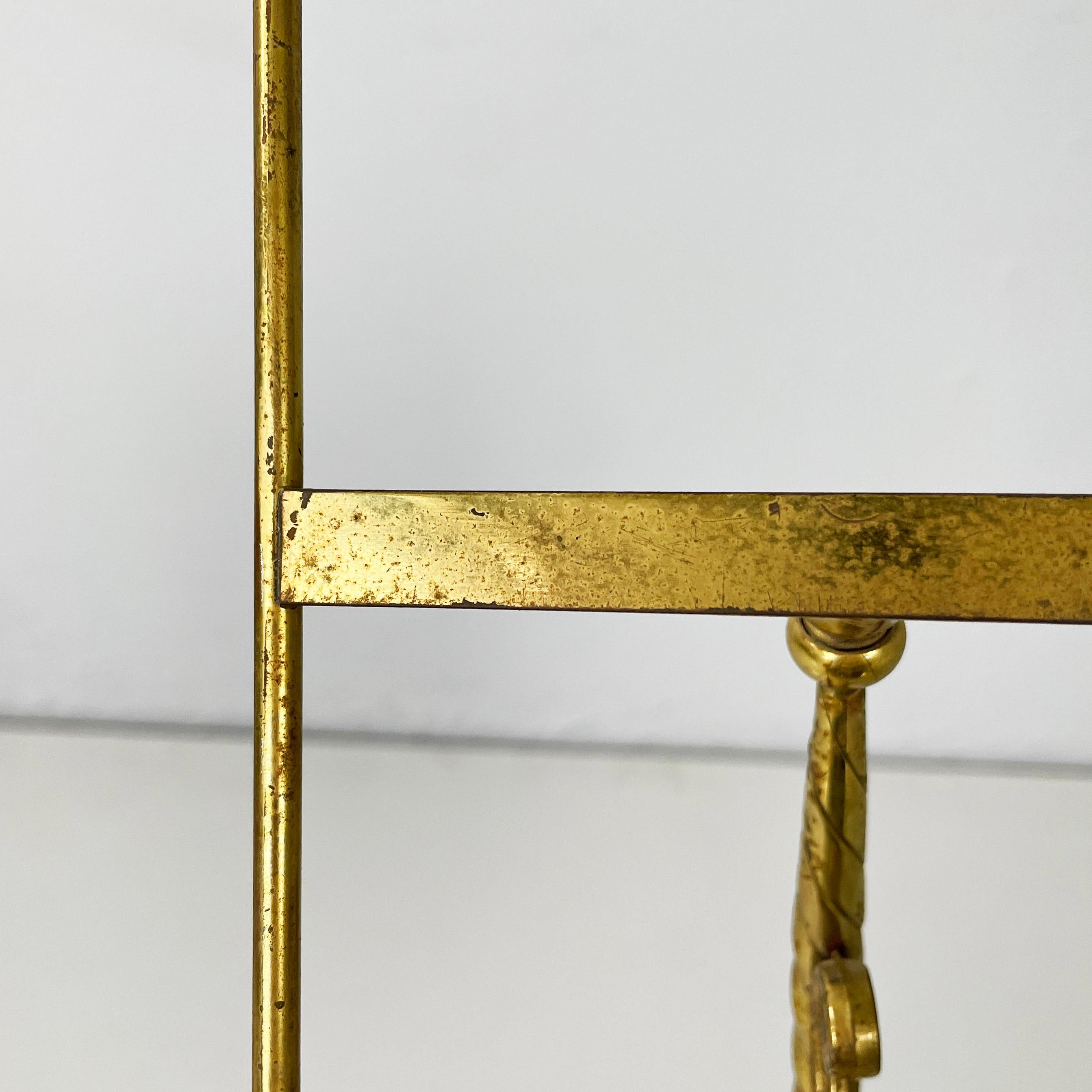 Pie de mesa italiano de estilo imperio finamente elaborado  latón y bronce principios de 1900 en venta 1