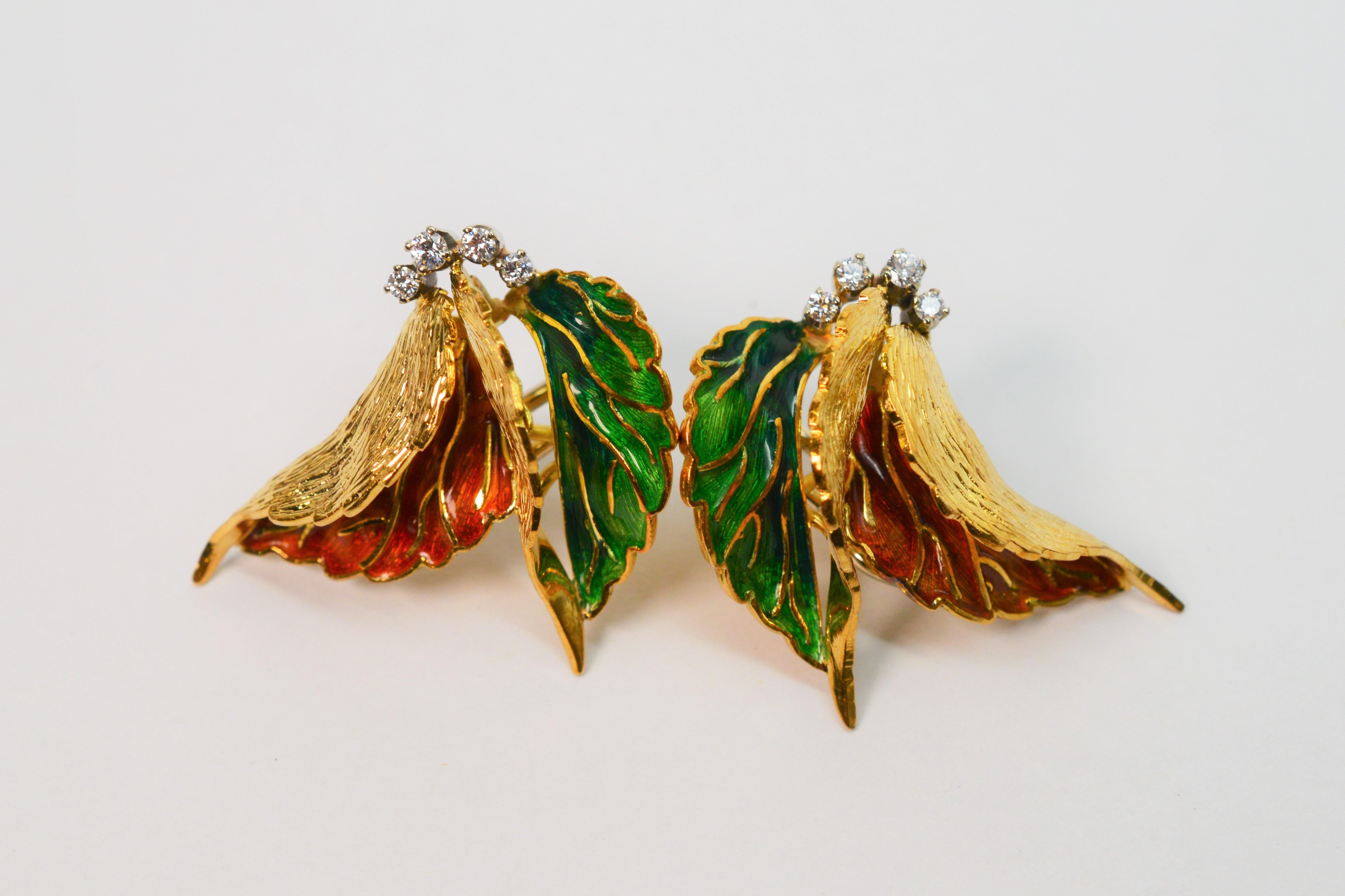 italian gold earrings 18k