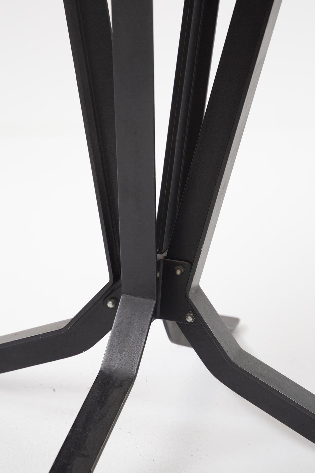 Mid-20th Century Italian End Table by Ignazio Gardella in Iron and Wood For Sale