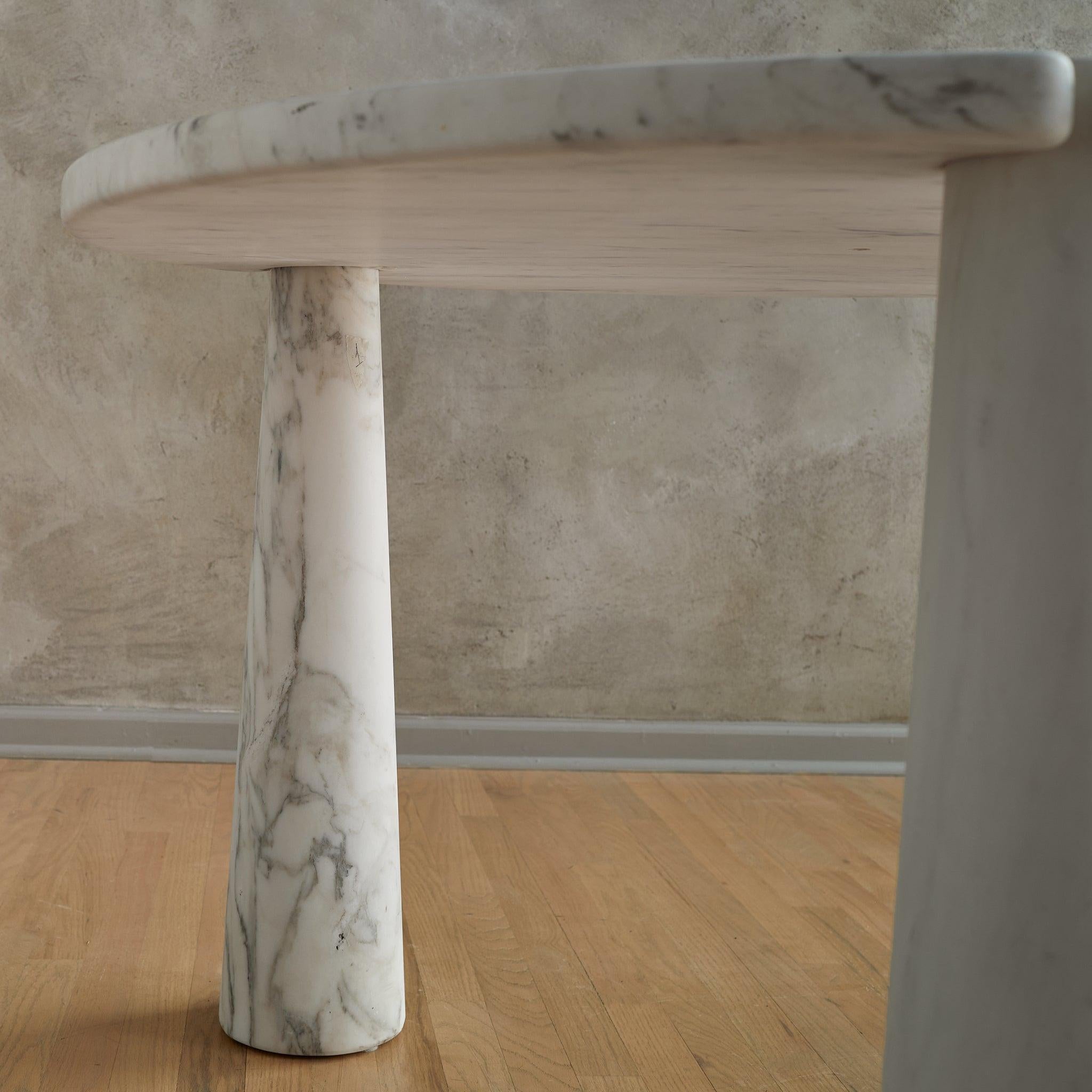 Italienischer 'Eros' Esstisch aus Carrara-Marmor von Angelo Mangiarotti für Skipper im Angebot 4