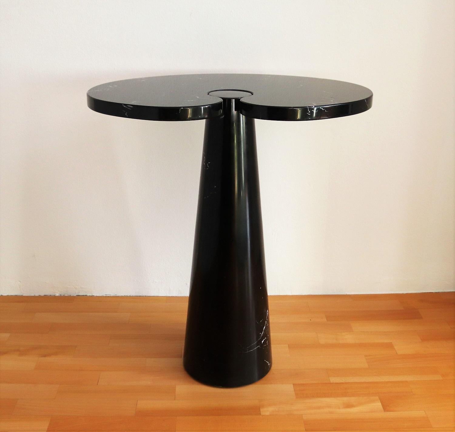 Italian Eros Marquina Marble Side Table by Angelo Mangiarotti for Skipper, 1970s 5