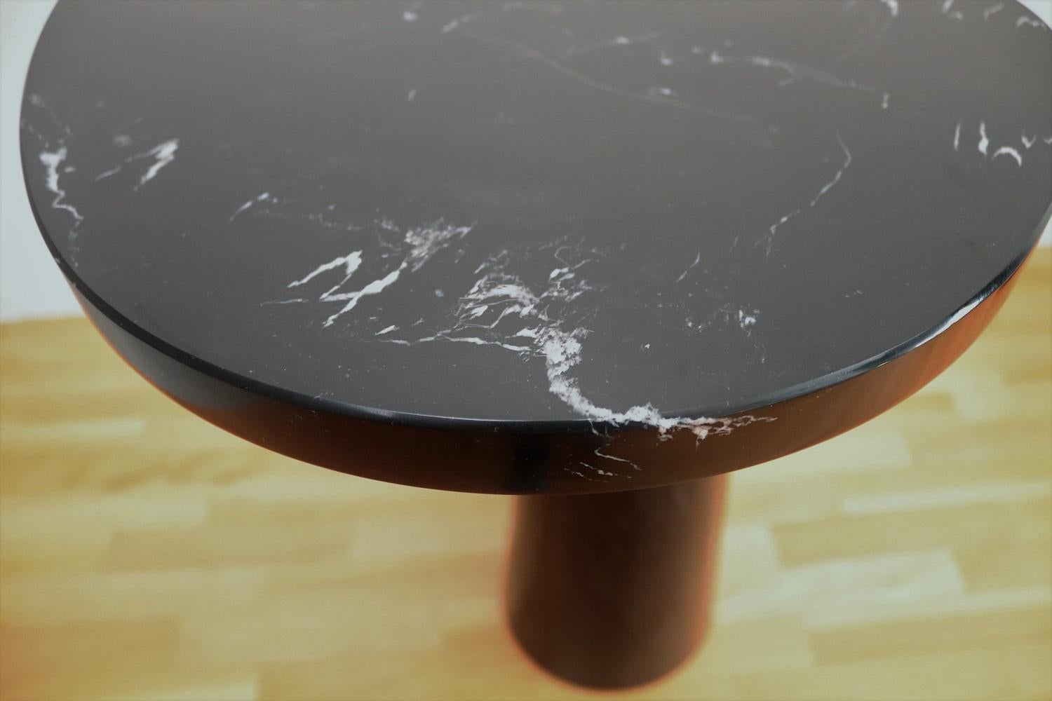 Italian Eros Marquina Marble Side Table by Angelo Mangiarotti for Skipper, 1970s 1