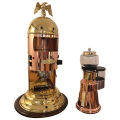 Italian Espresso Coffee Machine and Grinder, from Elektra Model “Belle Époque”