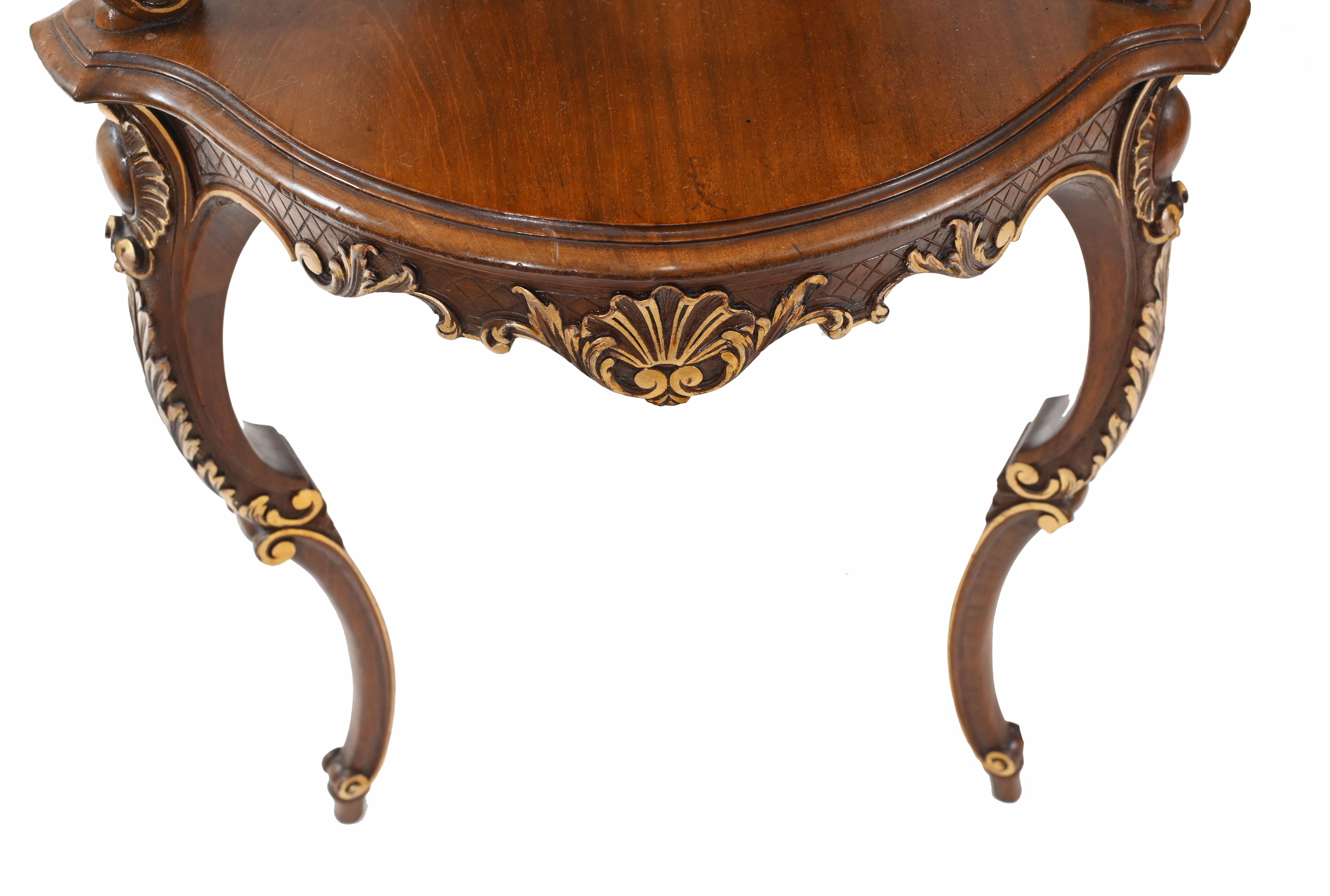 Table d'étagère italienne des tables à étages Antique Server 1930 en vente 6