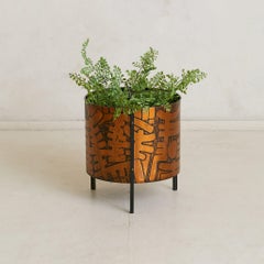 Italian Etched Copper Planter No. 01 by Victor Cerrato, 1960s
