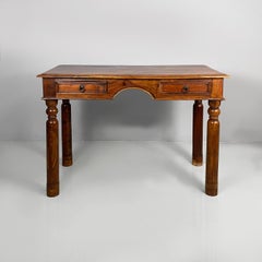 Italian Ethnic style modern desk in wood, 1980s