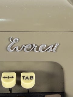 Italian Everest Typewriter, 1940s.