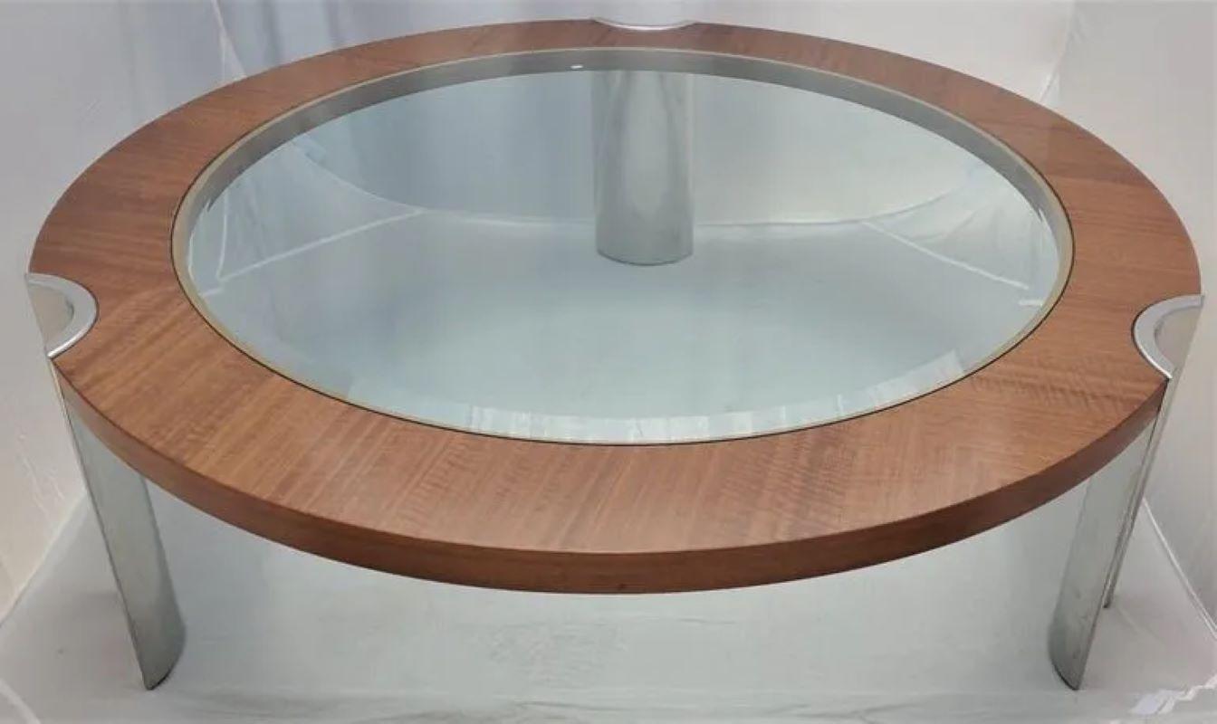 Italian Excelsior Contemporary Modern Coffee Table In Good Condition For Sale In Pasadena, CA