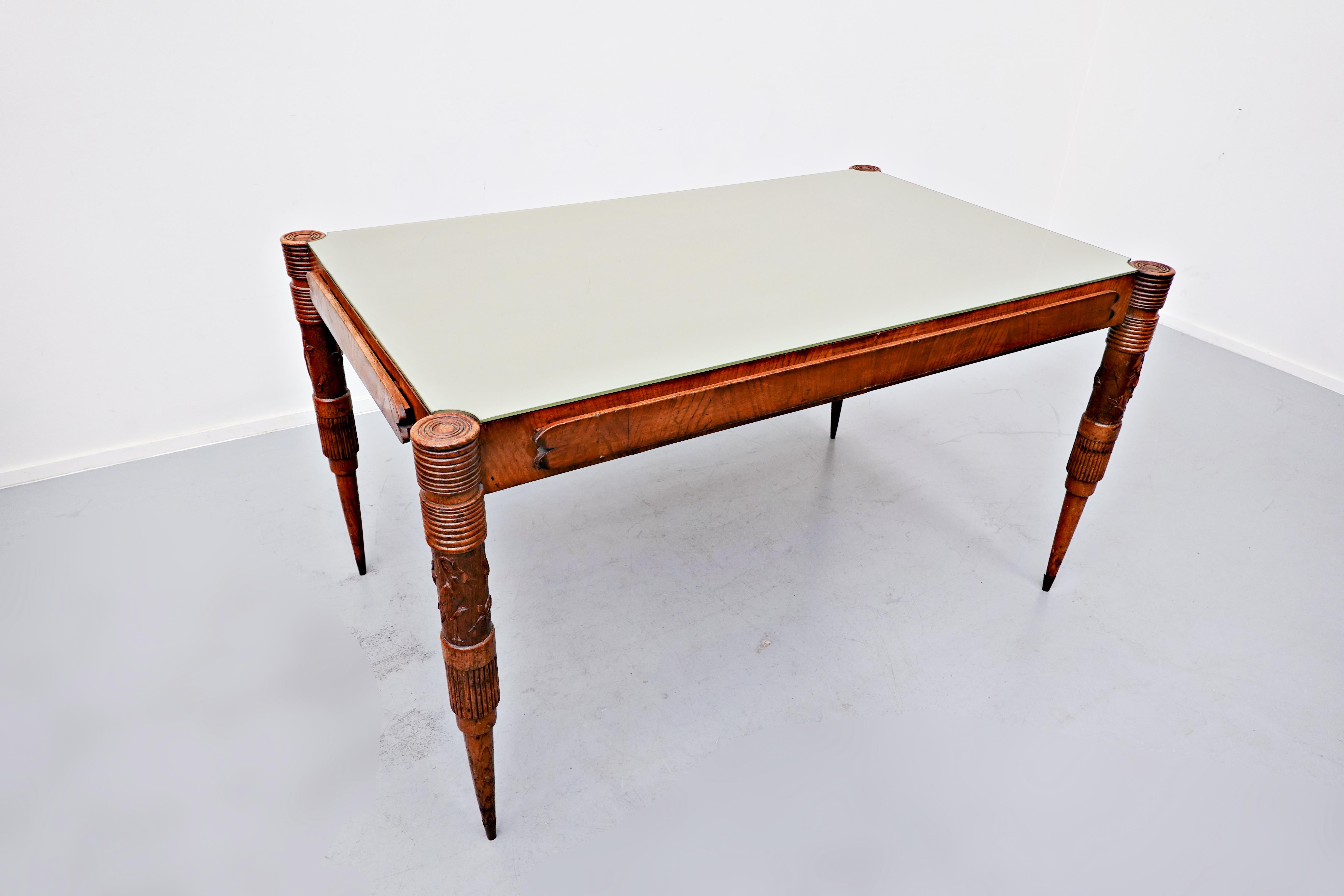 Italian Extendable Dining Table by Pier Luigi Colli, 1940s For Sale 6