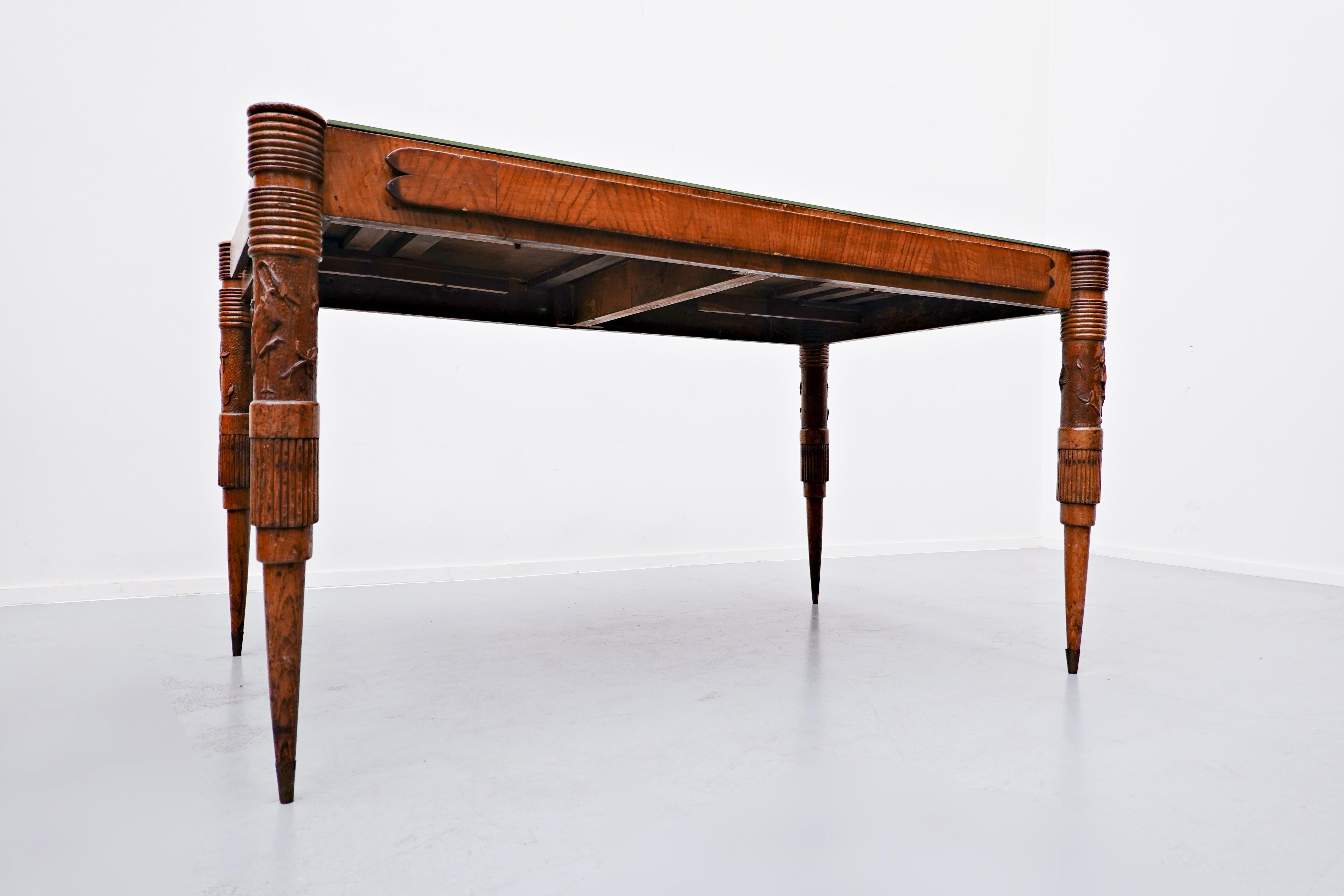 Italian Extendable Dining Table by Pier Luigi Colli, 1940s For Sale 7