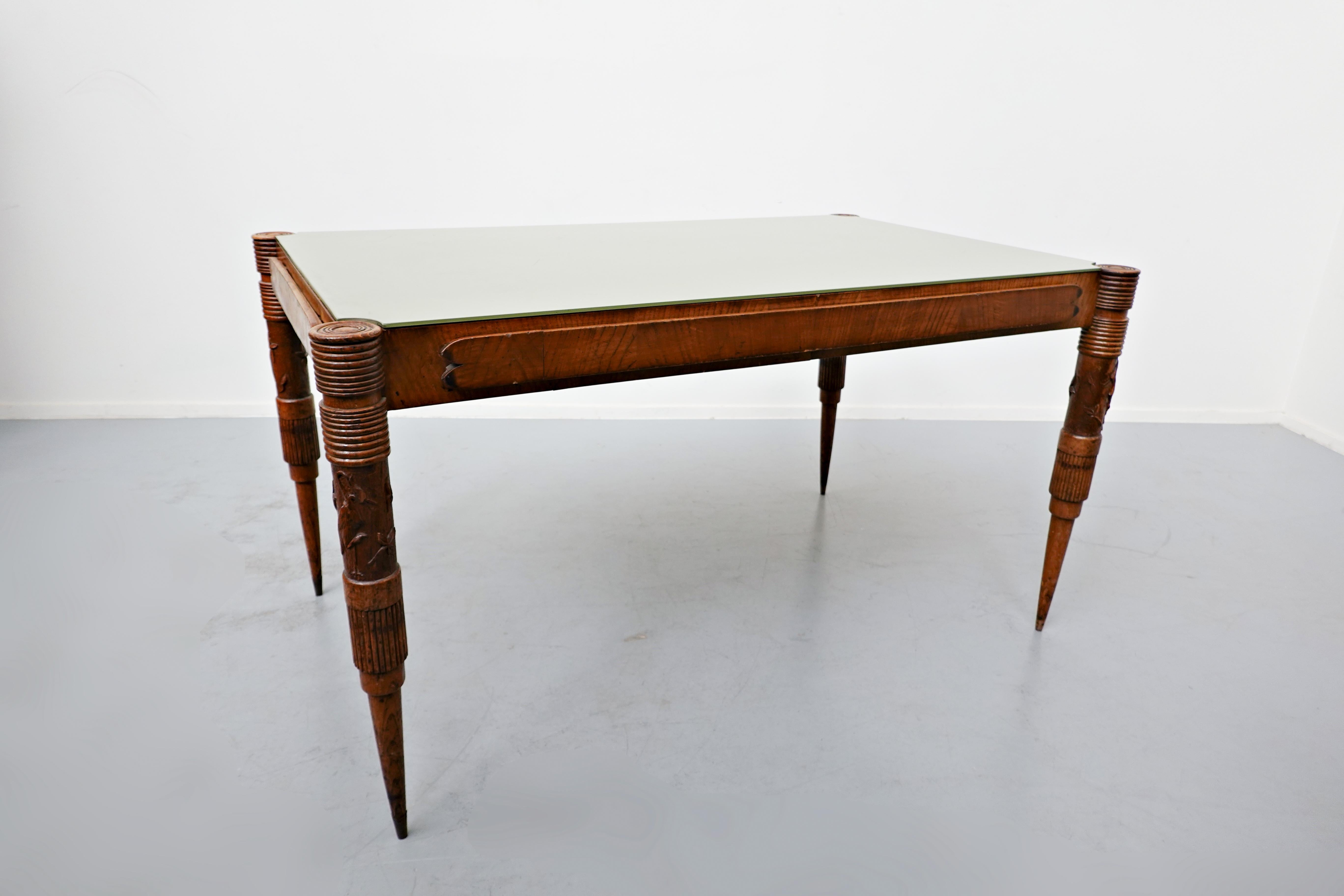 Italian Extendable Dining Table by Pier Luigi Colli, 1940s For Sale 3