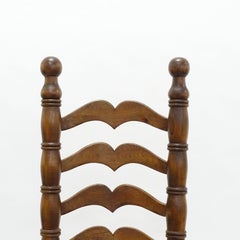 Silla italiana con respaldo de escalera extra alto, circa 1960s