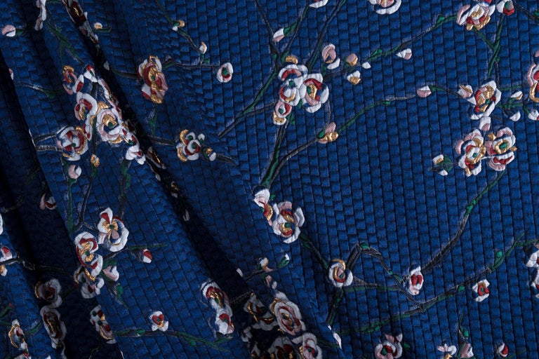 Italian Fabric with Quilted Floral Pattern Available in Different