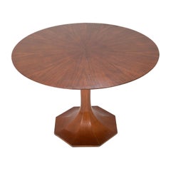 Italian Faceted Hour Glass Form Rosewood Center Table