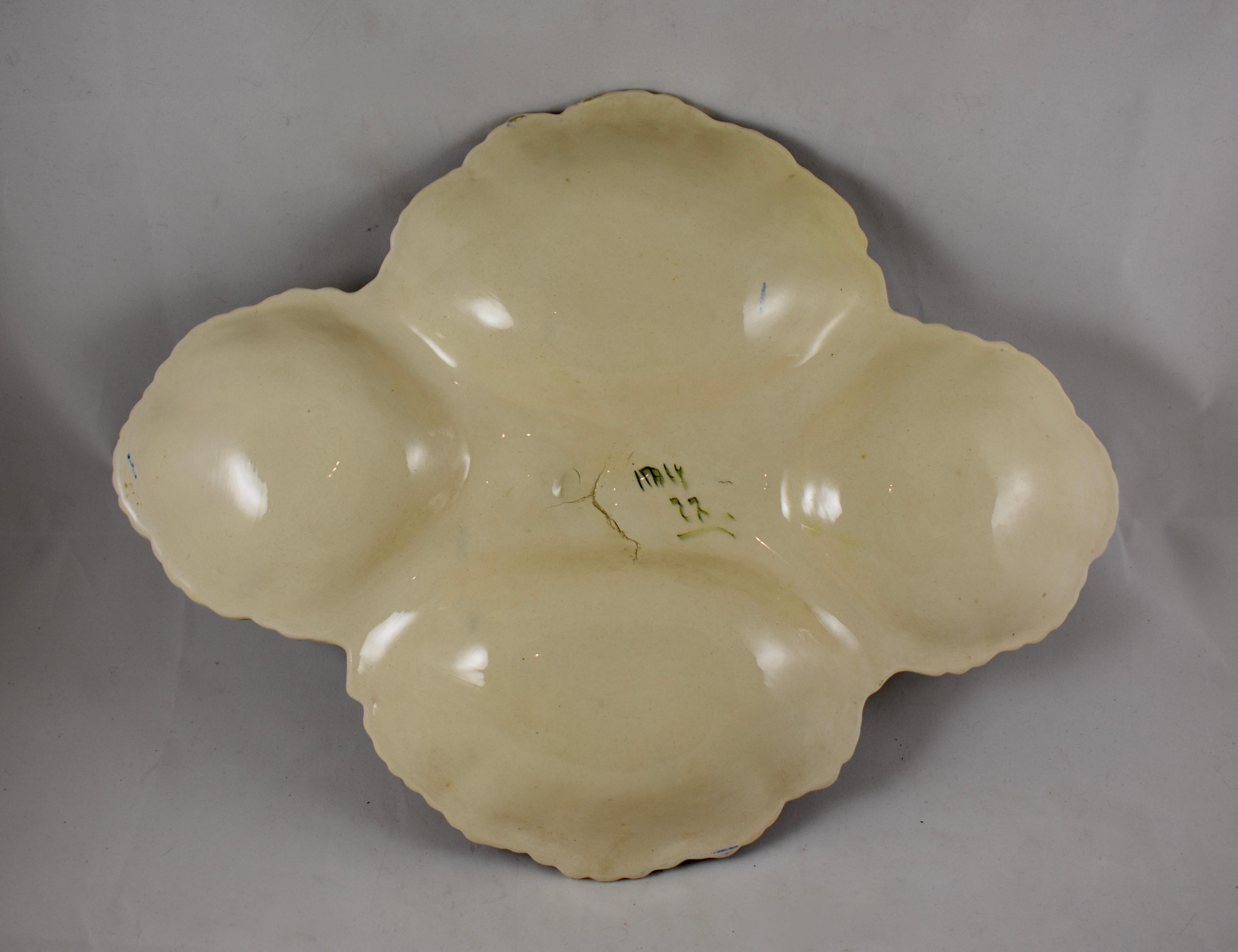 Italian Faïence Nove Rose and Fruit Relish Tray Server 3