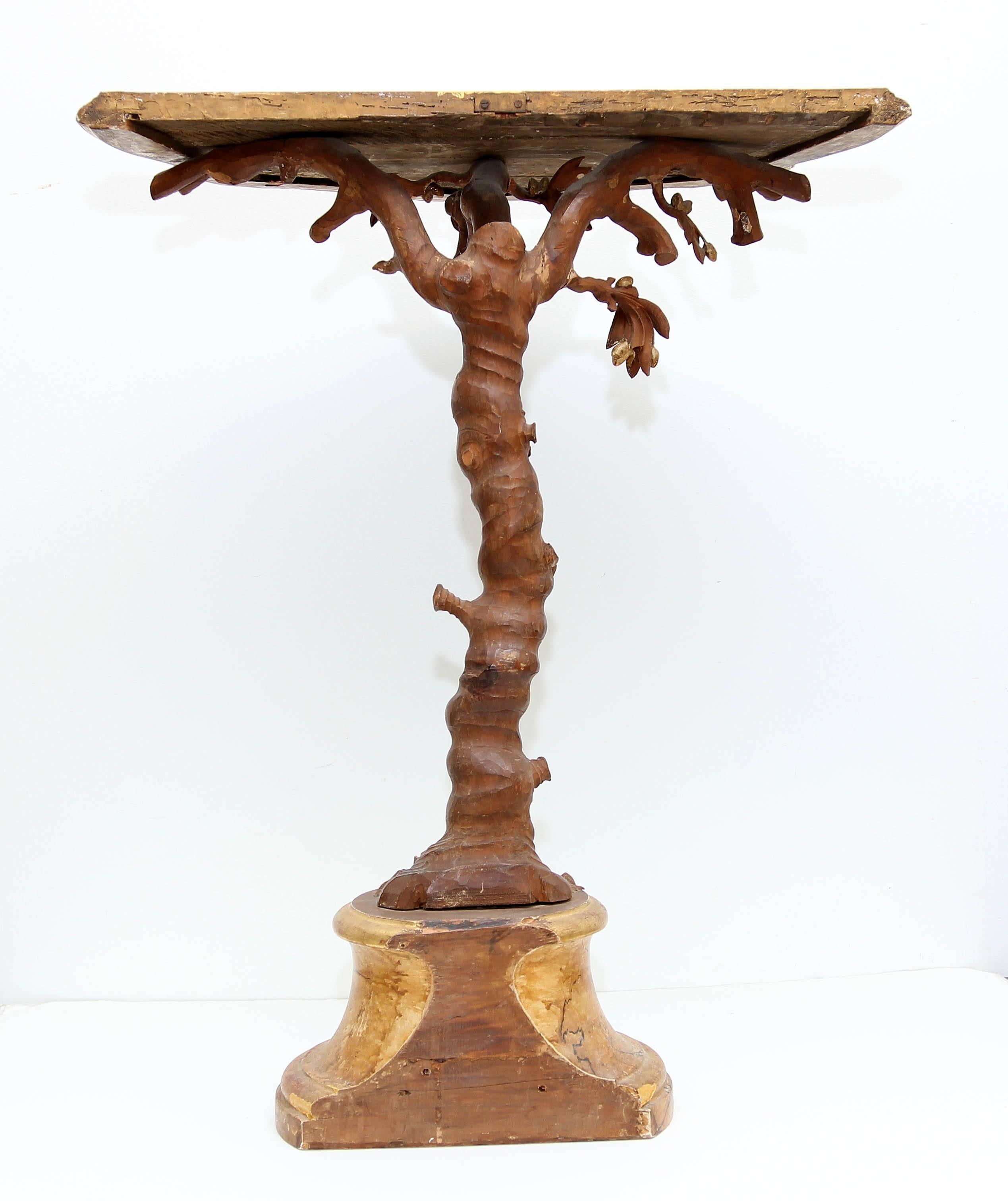 Carved Italian Fantasy Console Table, 19th Century