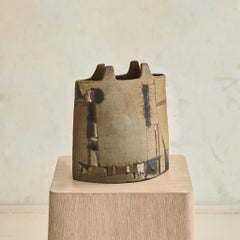 Italian F’Arte Textured Ceramic Vase, 1960s