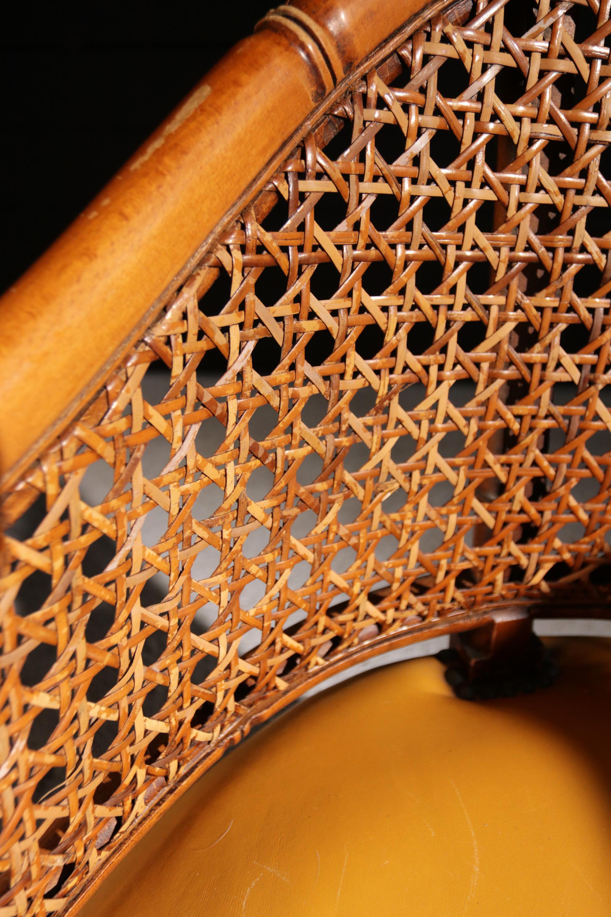 Italian Faux Bamboo Design Giorgetti Chair 1