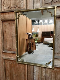 Italian Faux Bamboo Framed Mirror