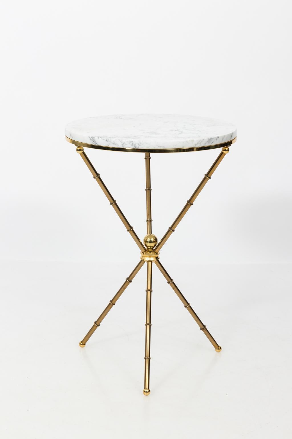 Mid-Century Modern Italian Faux Bamboo Side Table