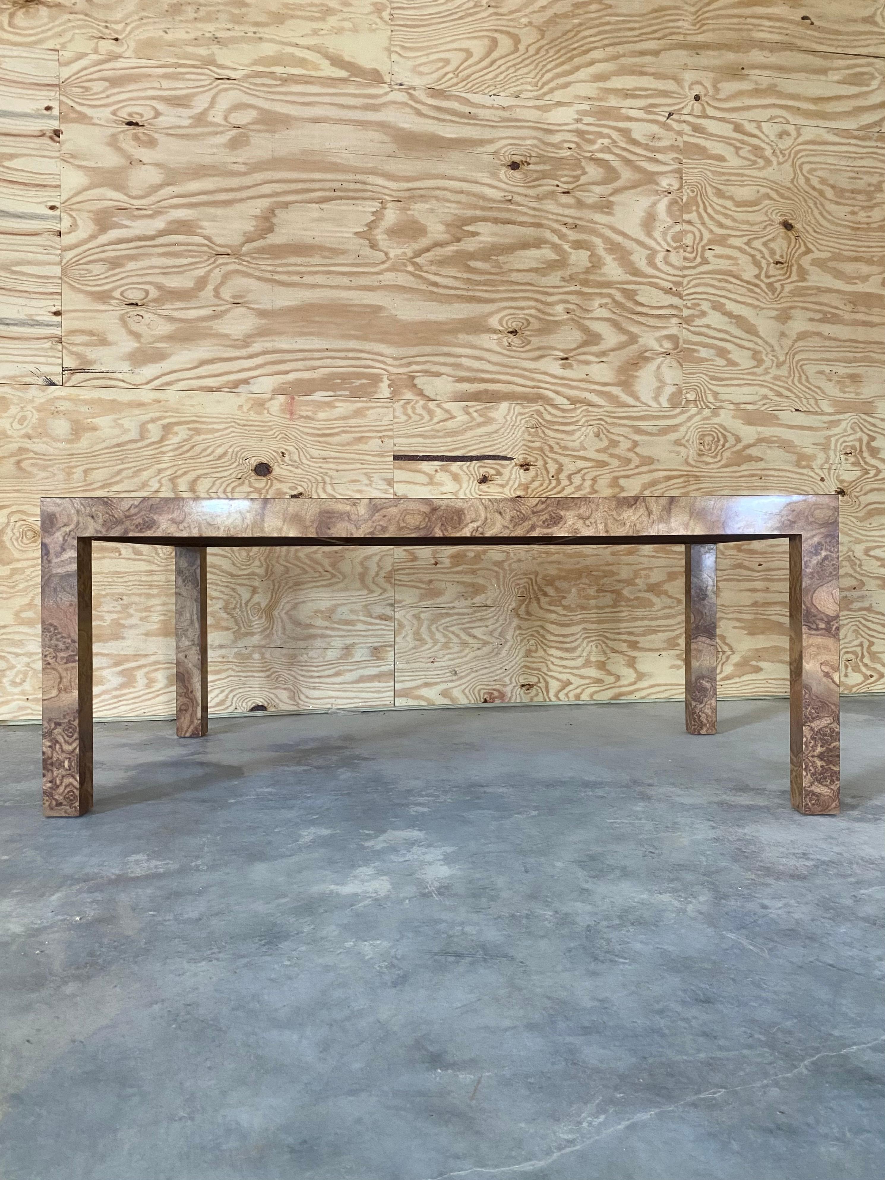 Italian Faux Burl Dining Table For Sale 10