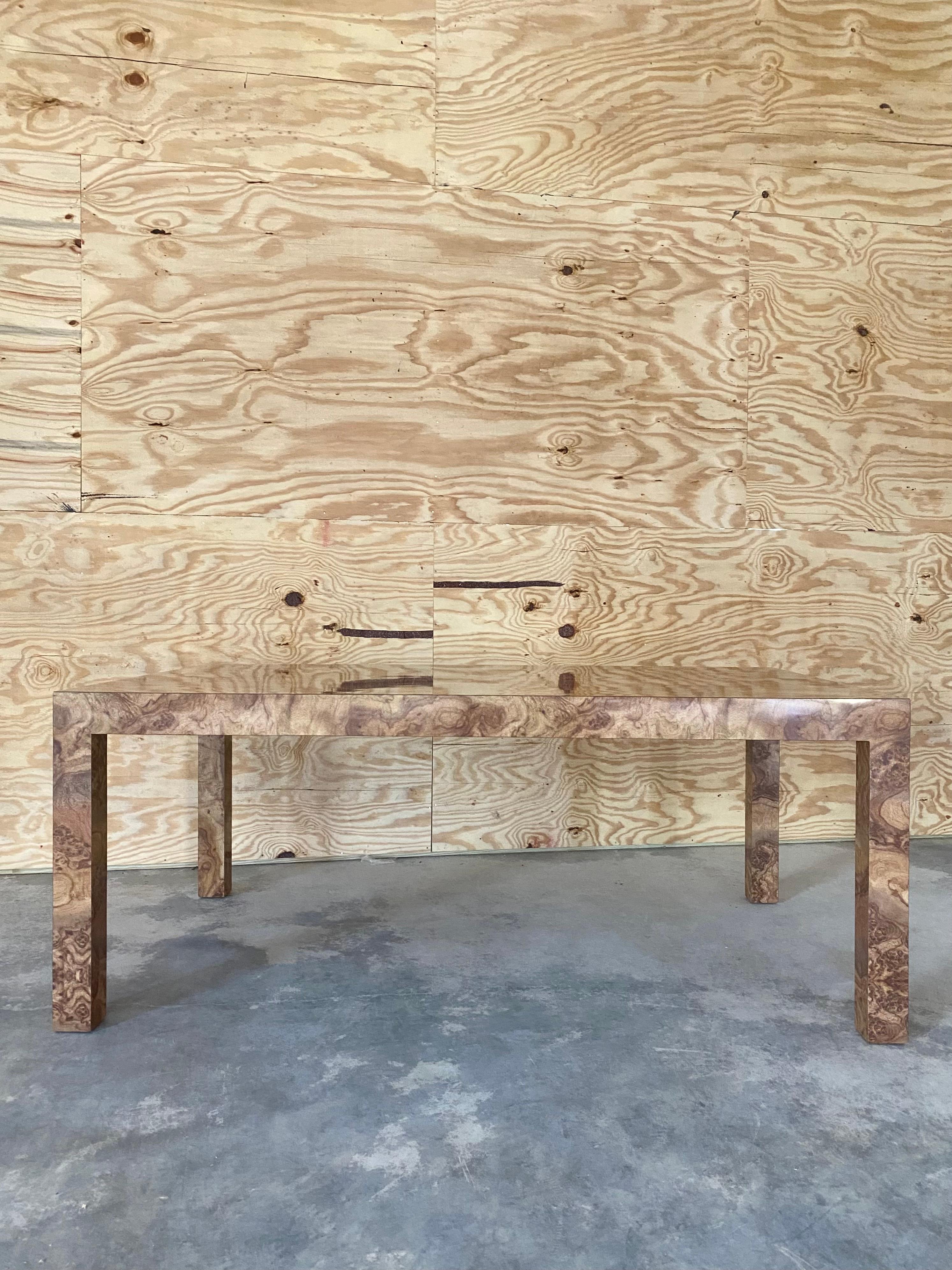 Italian Faux Burl Dining Table For Sale 11