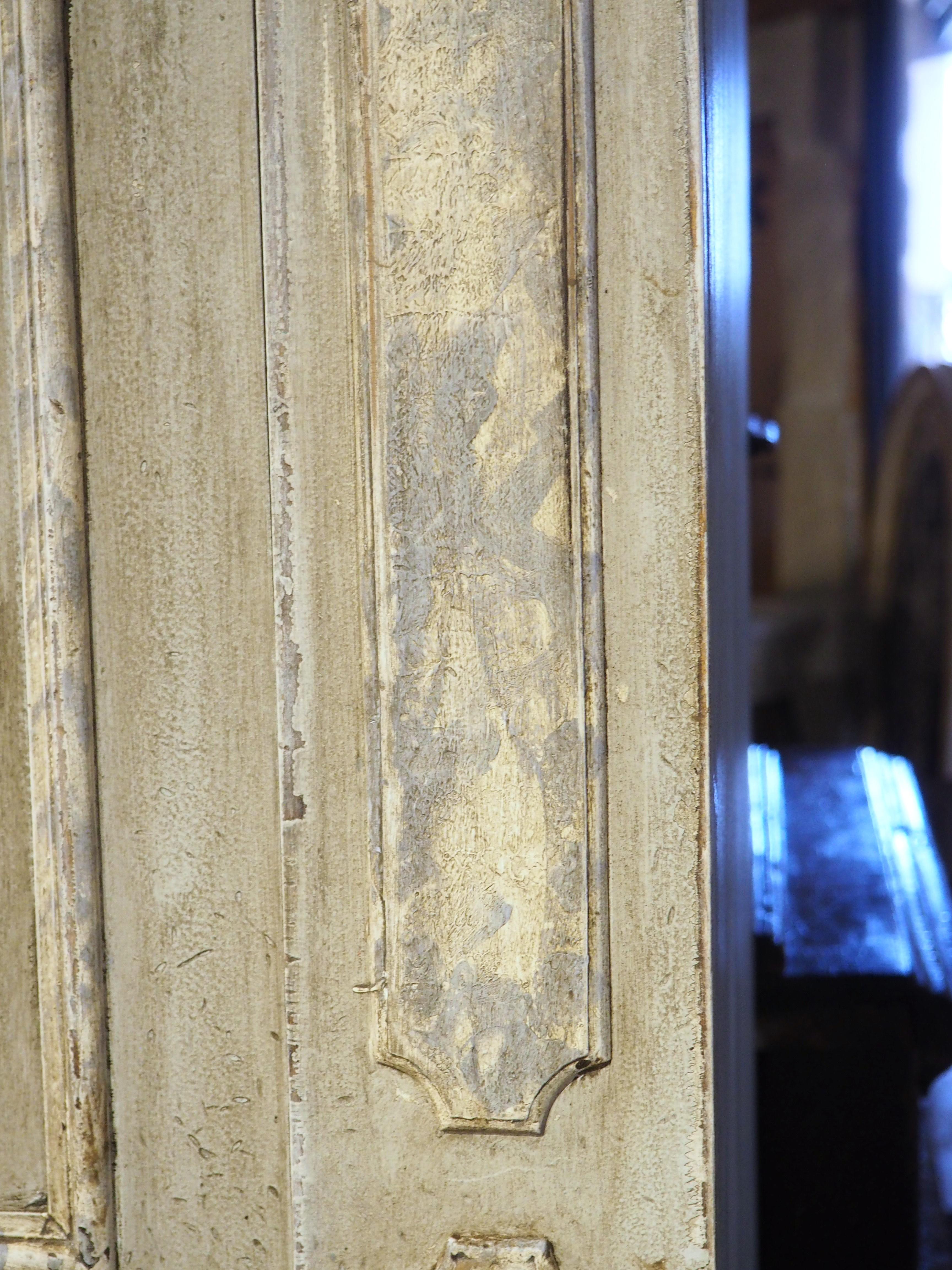 Wood Italian Faux Finished Polychrome Armadio Cabinet
