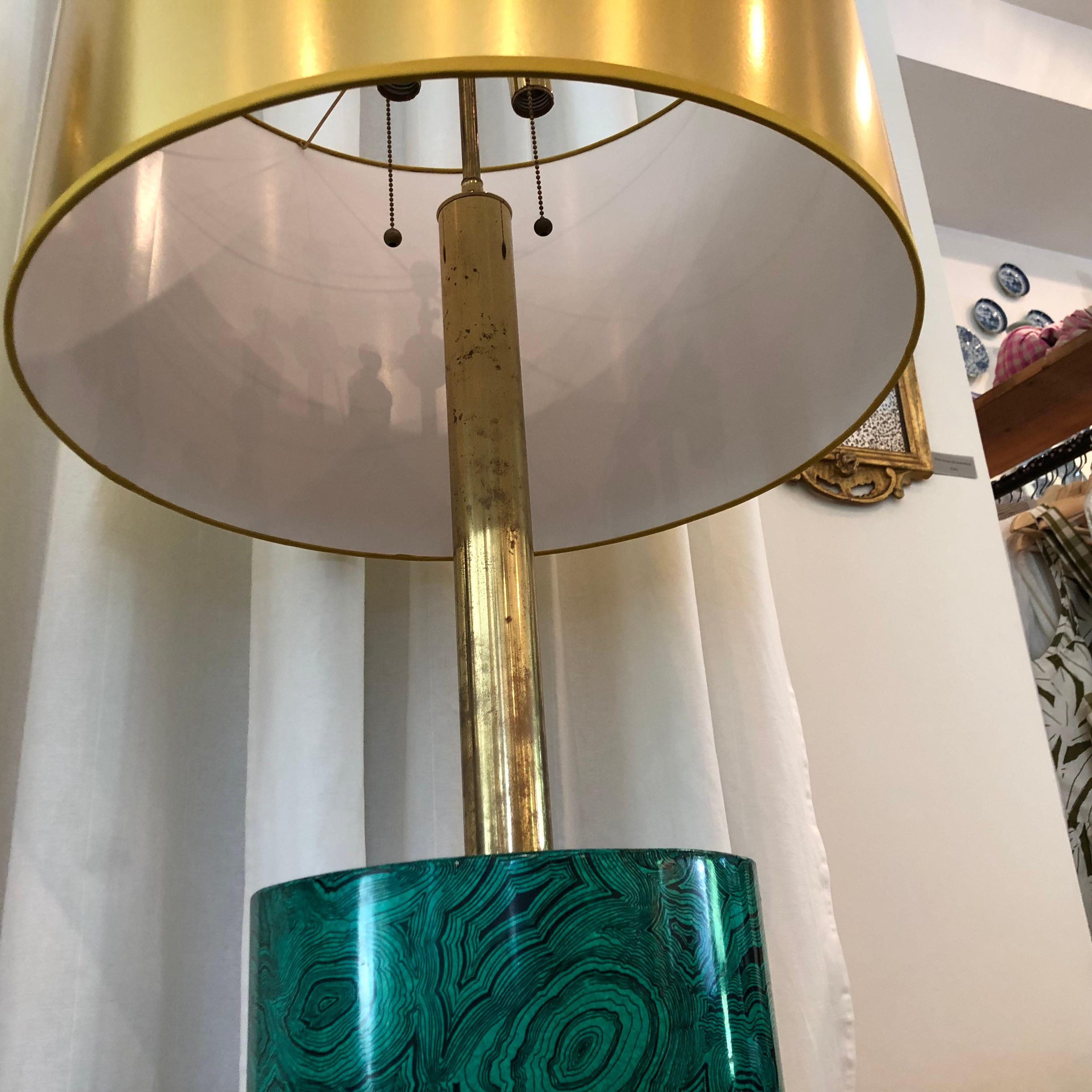 malachite lamp