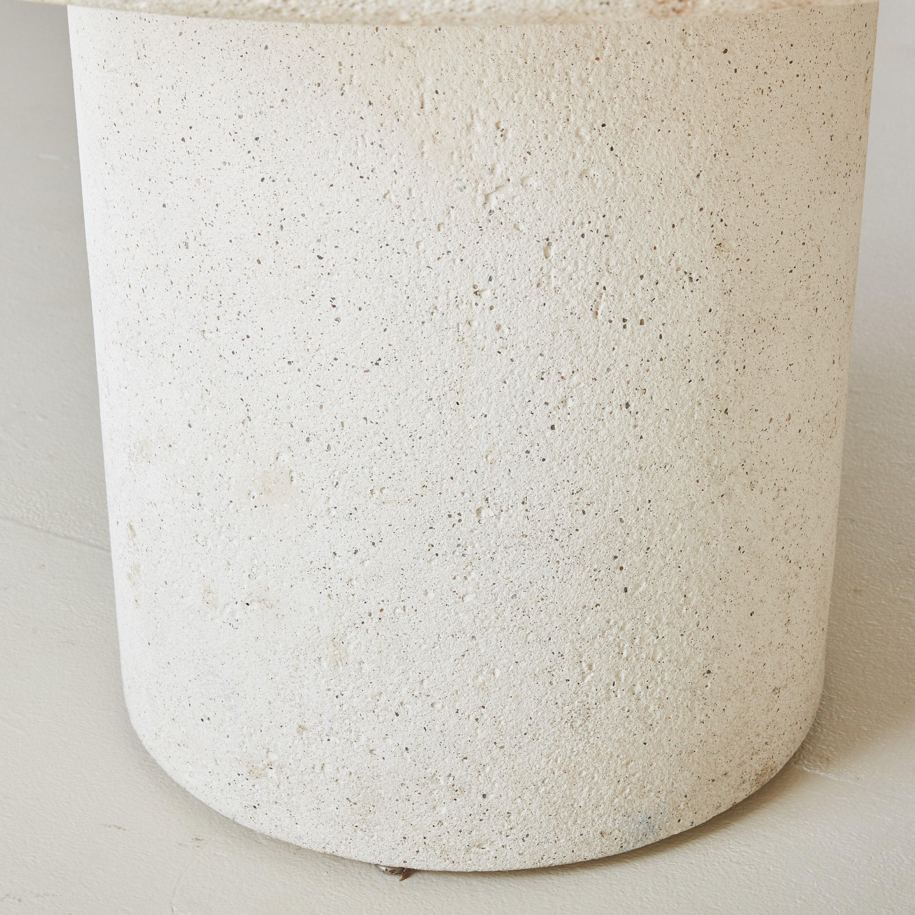 Table d'entrée ou de salle à manger italienne en fausse pierre, années 1980 en vente 2