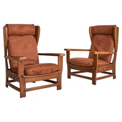 Italian Faux Suede Armchair Attributed to Percival Lafer, 1960s - 2 Available