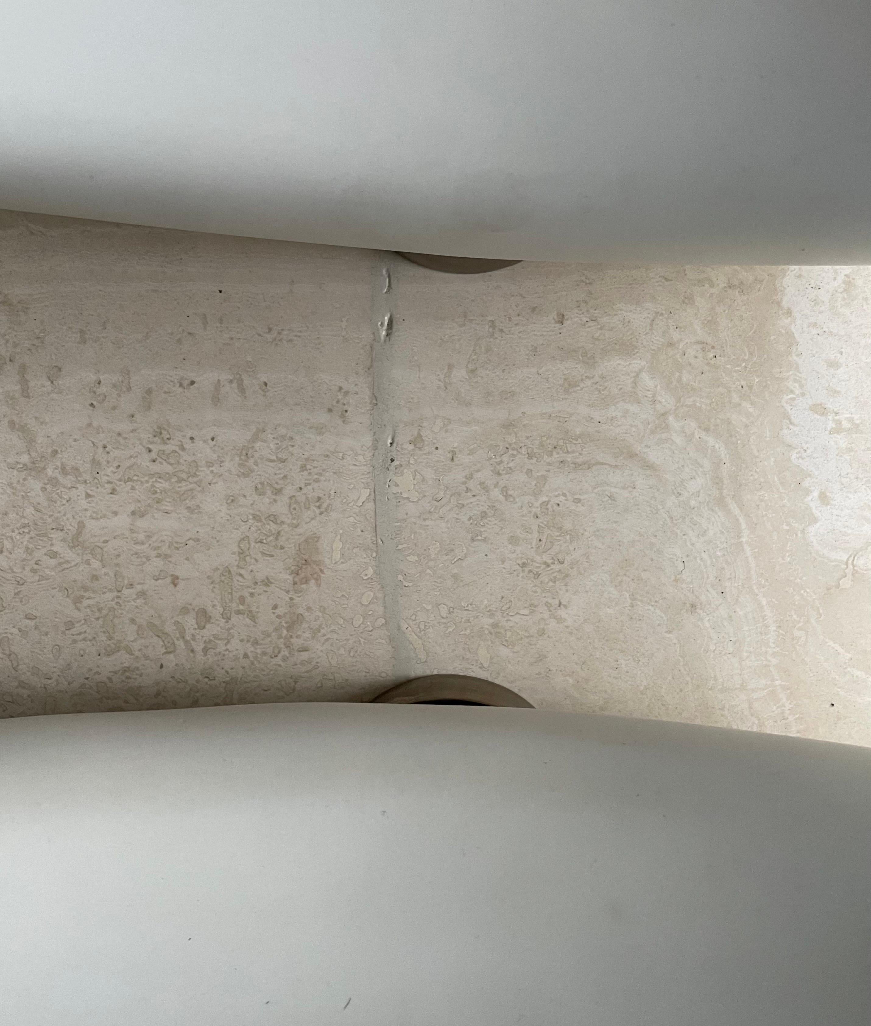 Fin du 20e siècle Table basse italienne Faux Tusks de Pucci