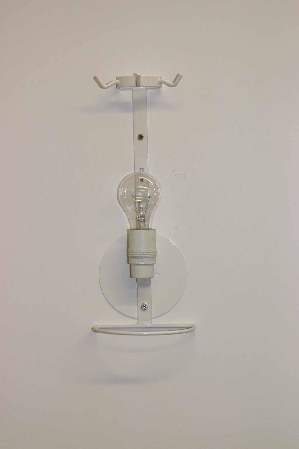 Italian Federica Marangoni Wall Lamp Murano Glass Transparent 