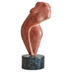 Italian Female Figural Marble Sculpture, 1980s