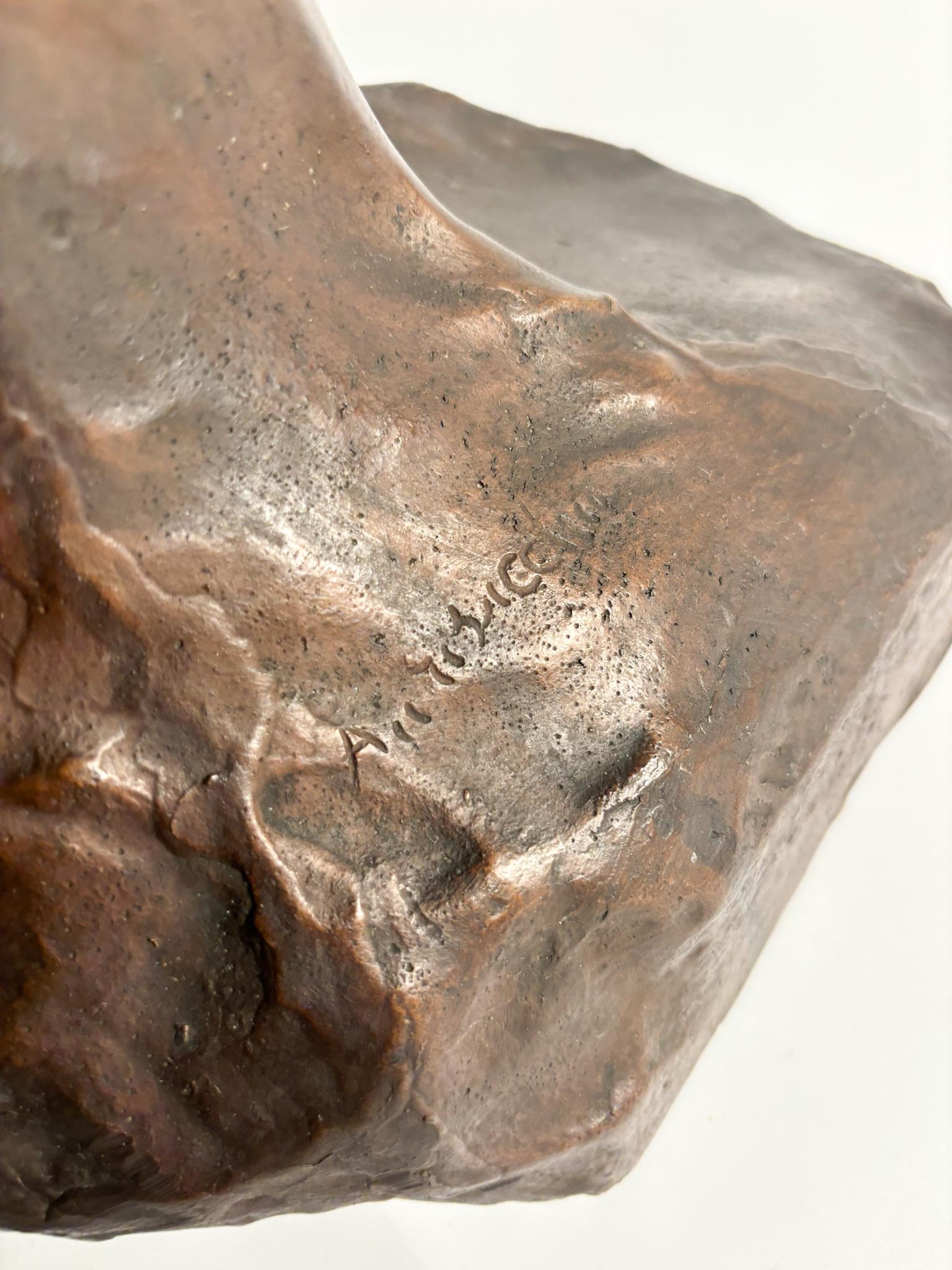 Italiano Scultura italiana di bronzo femminile nuda di Vincenzo Aurisicchio del 1800 in vendita