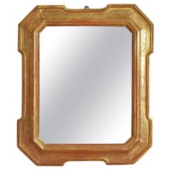 Italiano, Ferrara, Specchio in legno dorato inciso, secondo quarto del XIX secolo