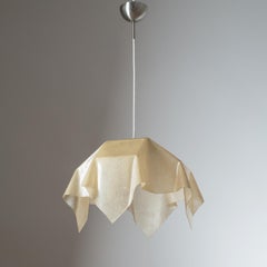 Italienische Glasfaser-Hängelampe, um 1970