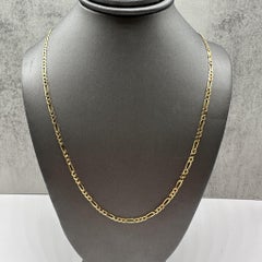 Italian Figaro Chain 14K Yellow Gold 18in 2.4mm 3.6g