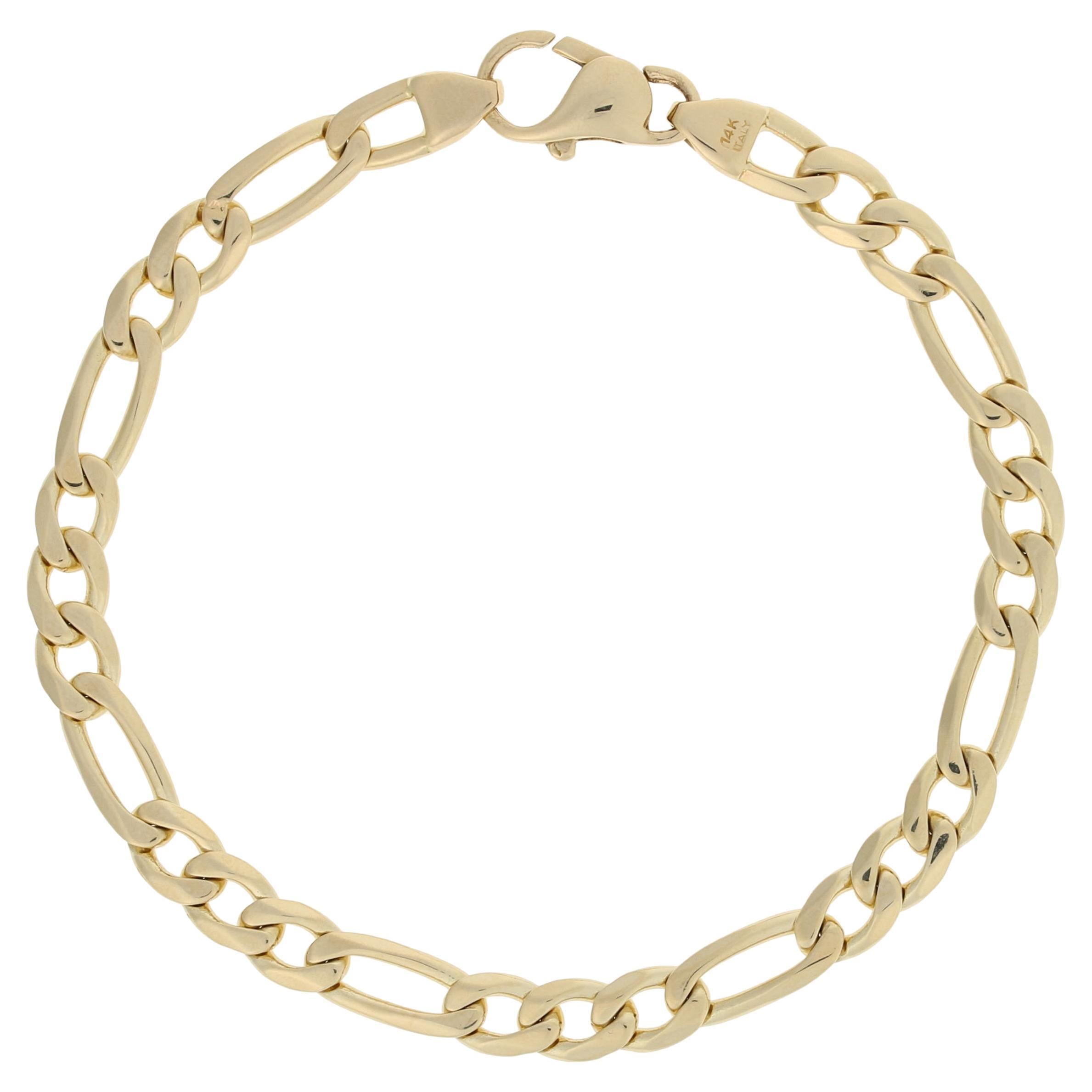 New Chamilia Gold Snap Bracelet Silver and 14k Yellow Gold Snake Chain