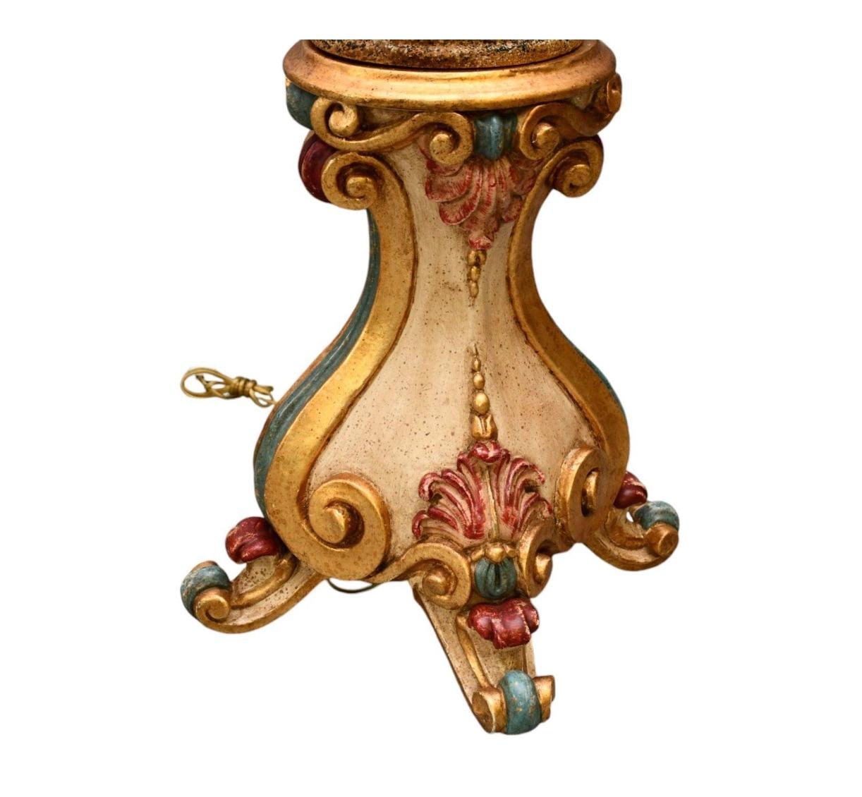 Italienische figurale stehende italienische Kandelaber-Stehlampe, frühes 20. Jahrhundert im Angebot 2