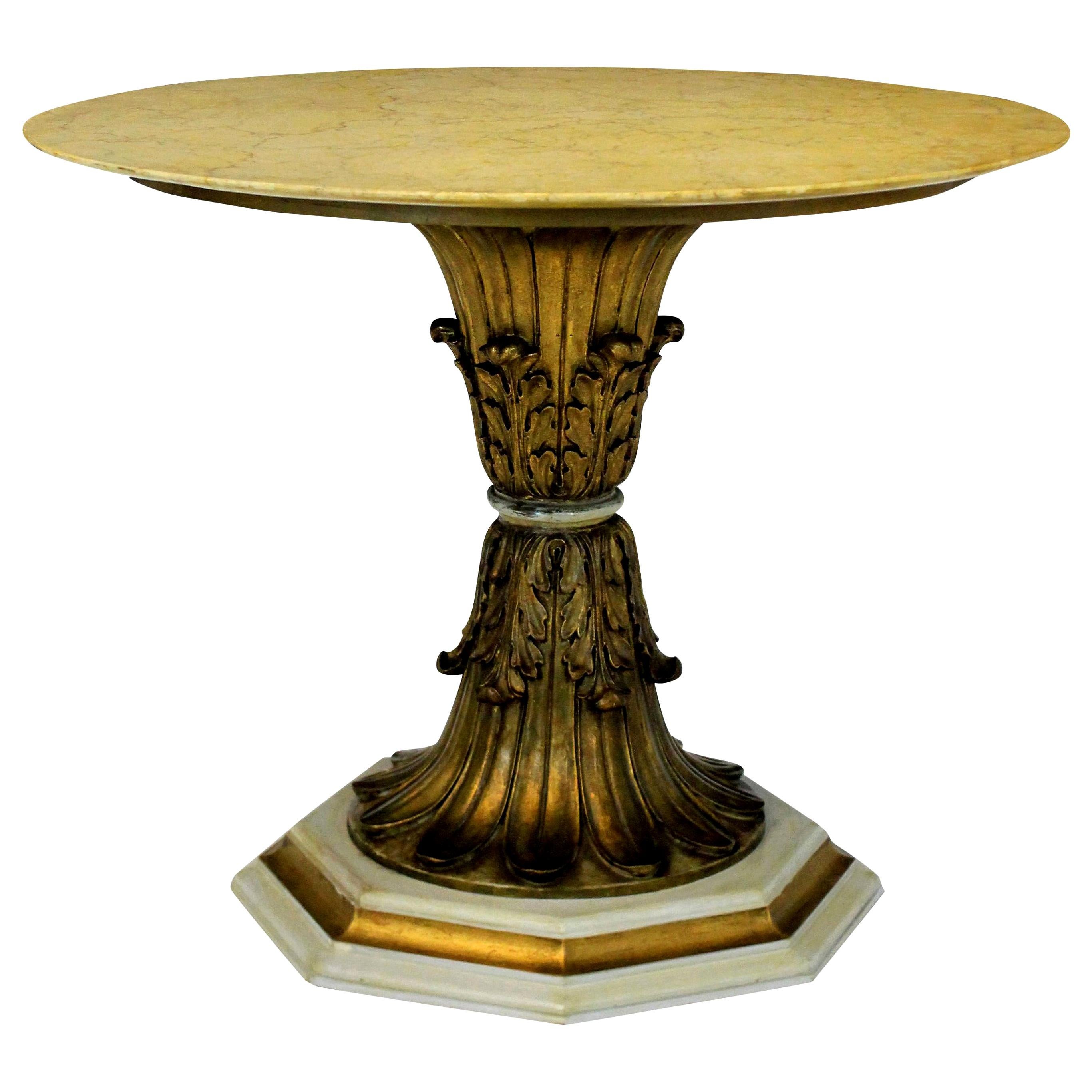 Italian Finely Carved Giltwood Centre Table