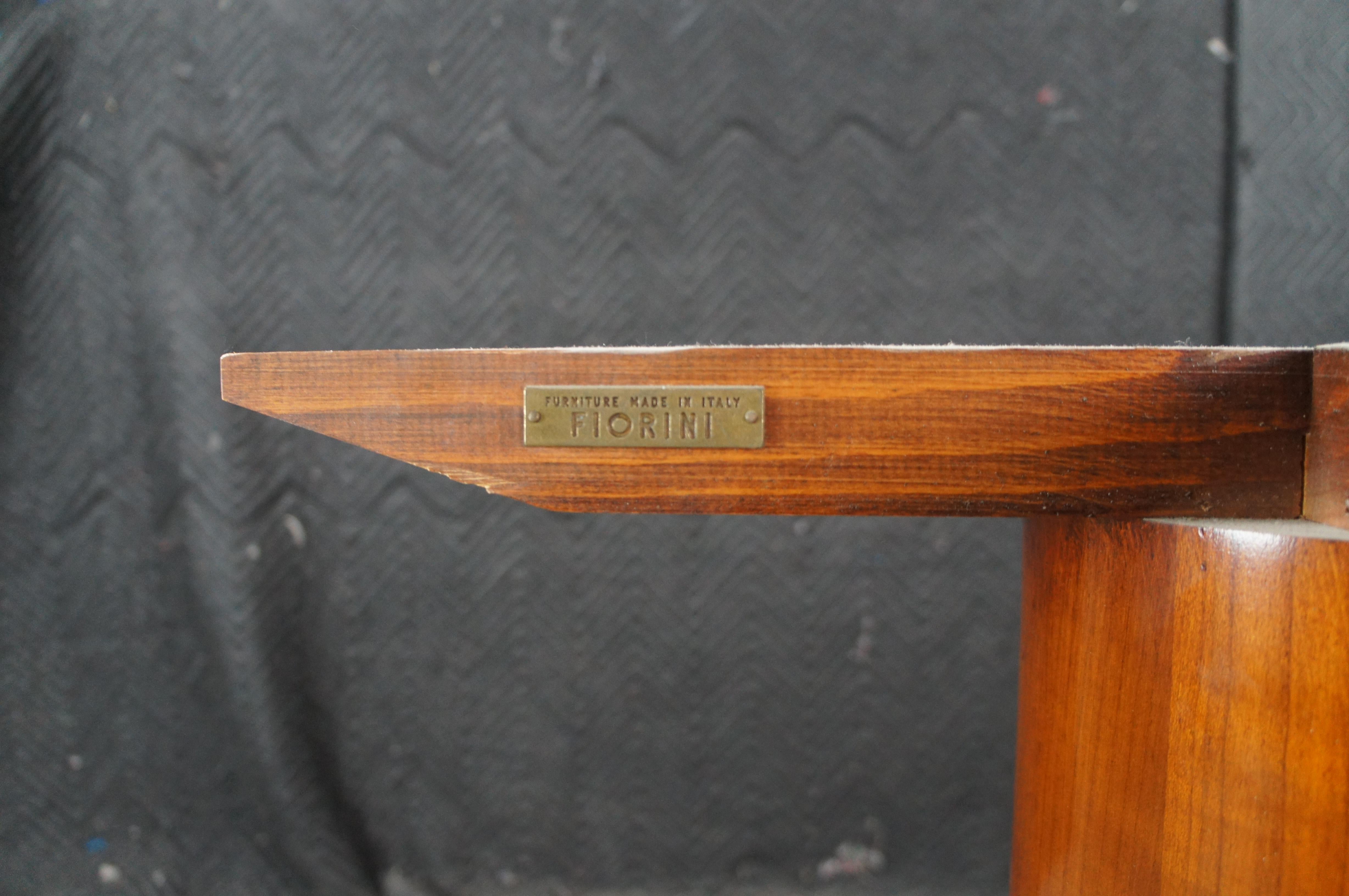 Italian Fiorini Biedermeier Style Solid Cherry Round Pedestal Dining Table 43