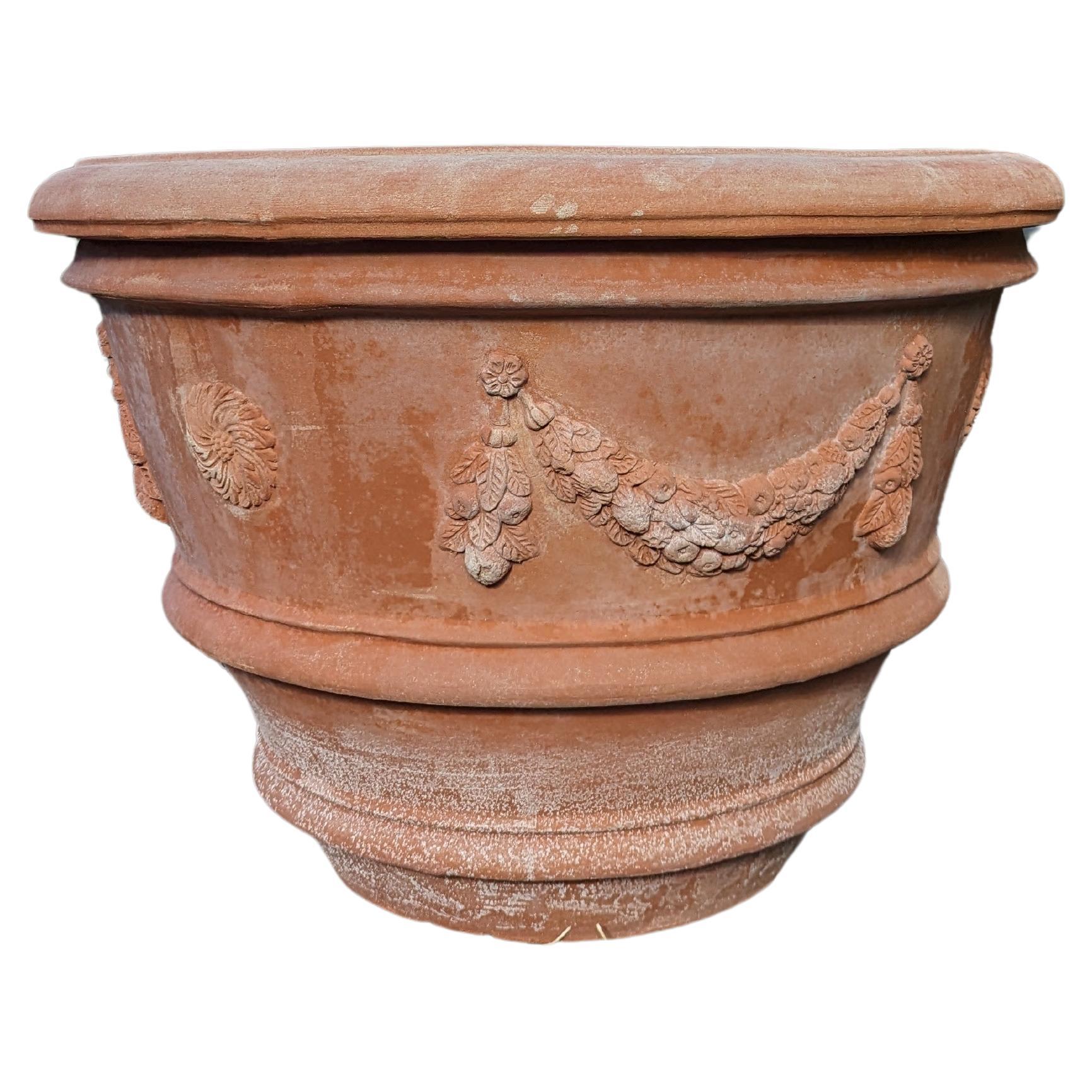Italian "Firenze Rosa" Impruneta Terracotta Pot (80cm)