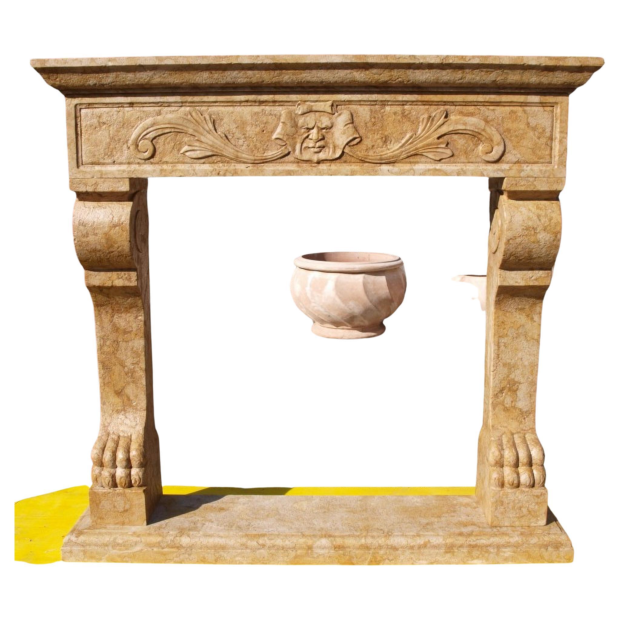 Cheminée italienne en marbre jaune royal
Début du 20e siècle
HAUTEUR 140 cm
LARGEUR 160 cm
PROFONDEUR 25 cm
Conditions parfaites.