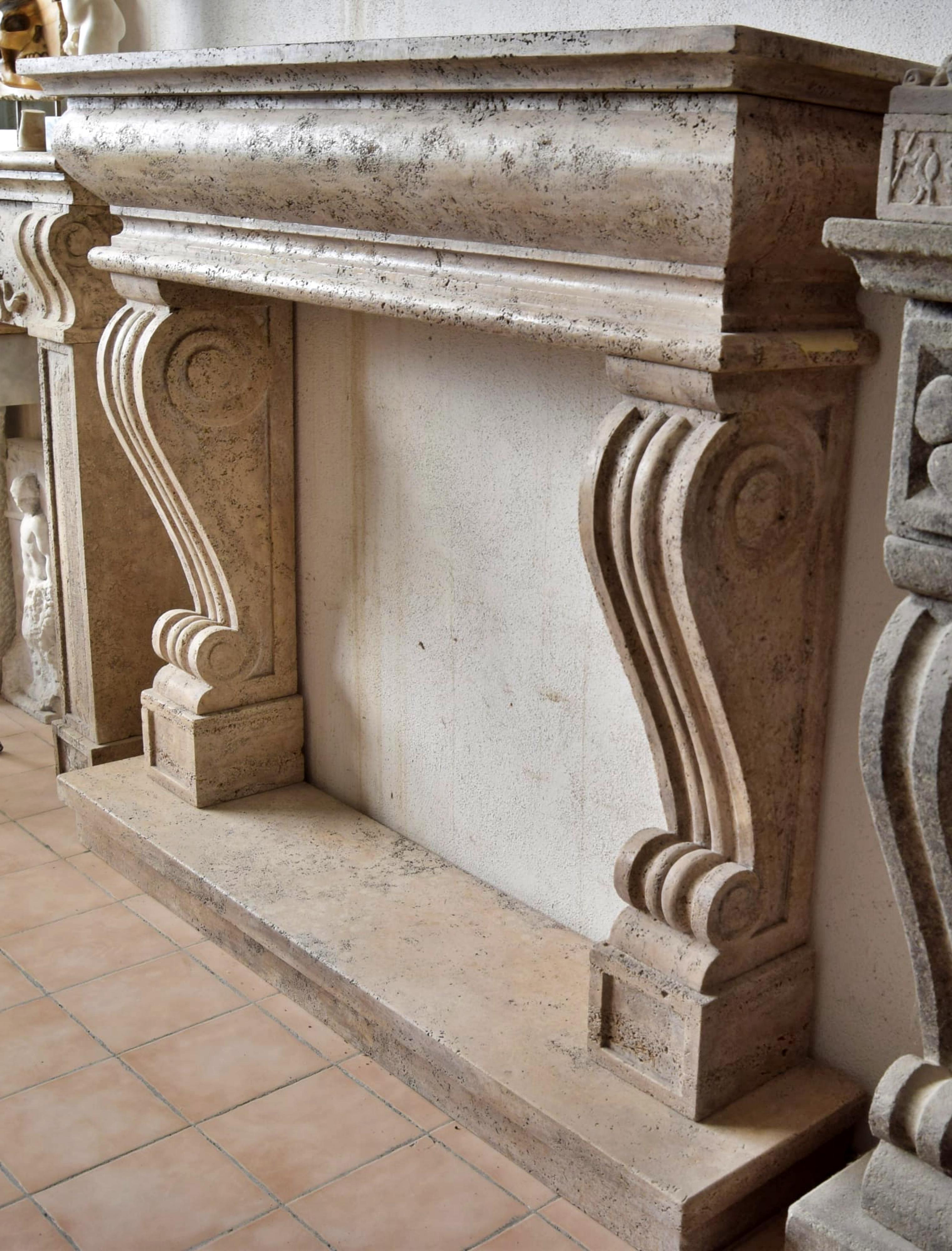 Cheminée italienne Travertino fin 20e siècle

hauteur : 126cm
largeur : 144cm
profondeur : 31cm

très bonne condition