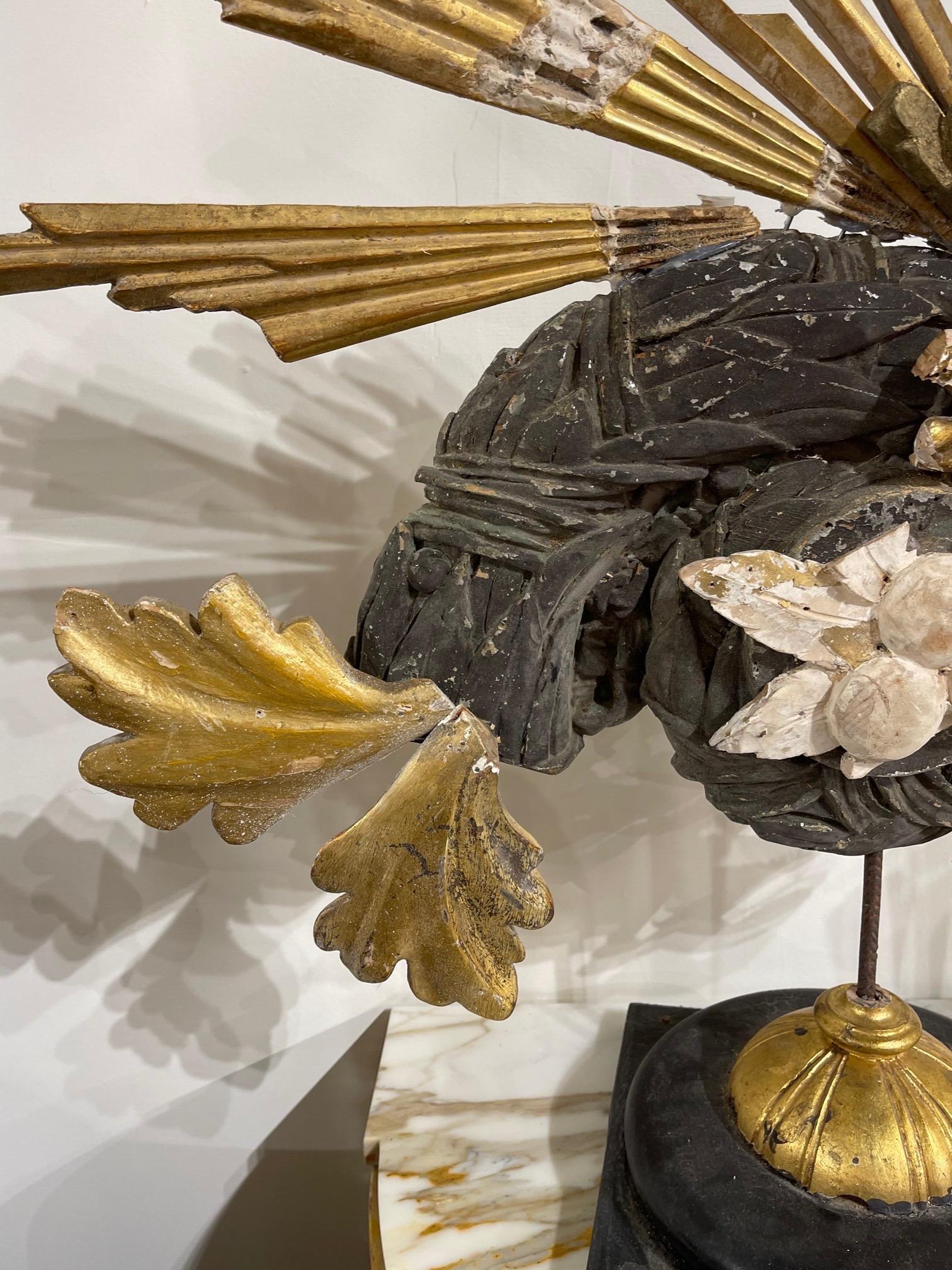 Italian Fish Sculpture Made of Fragments from the 18th and 19th Century For Sale 1