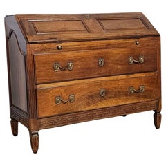 Italian Flap Sideboard in solid walnut , Louis XVI period, Parma 1760