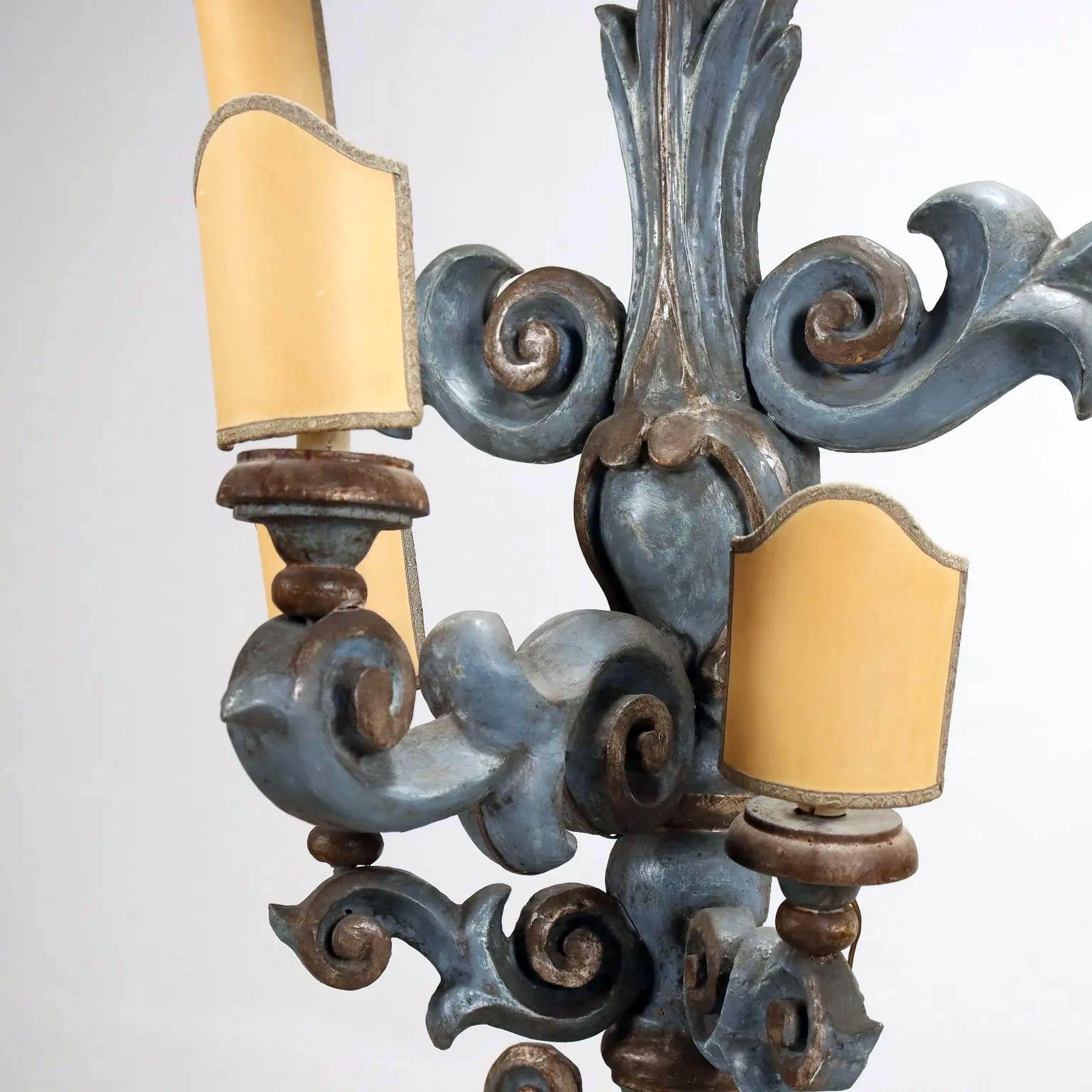 Baroque Candélabres italiens à dos plat - vers 1700 en vente