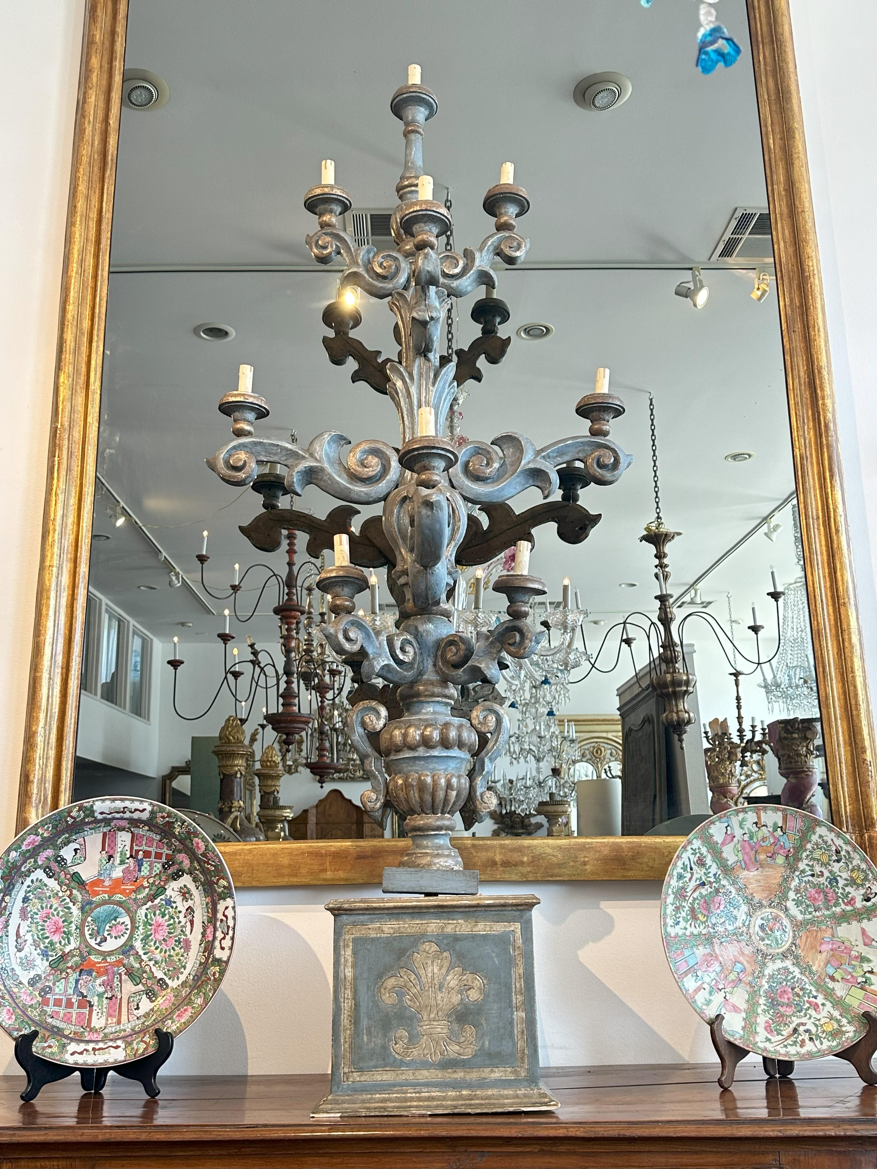 Italian Flat Back Candelabra - Circa 1700 For Sale 2